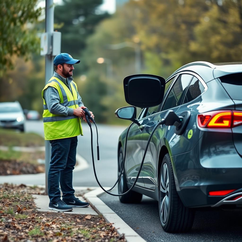 Mobile electric vehicle charging