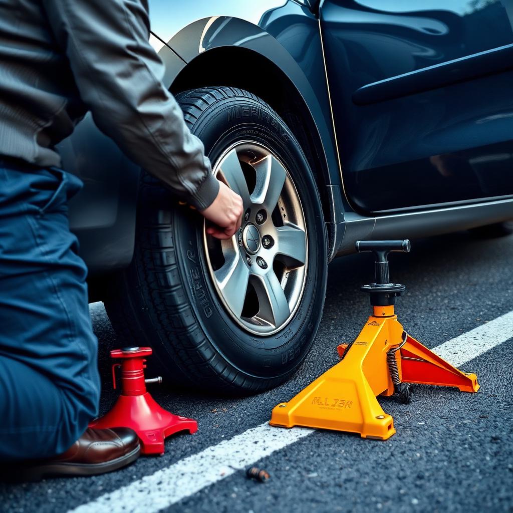 Mobile tire change service